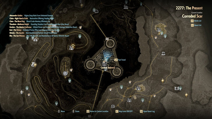 Central Stairwell Map