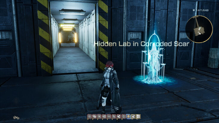 Hidden Lab in Corroded Scar Location