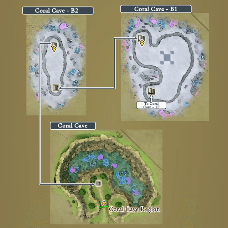 Coral Cave Present map 2