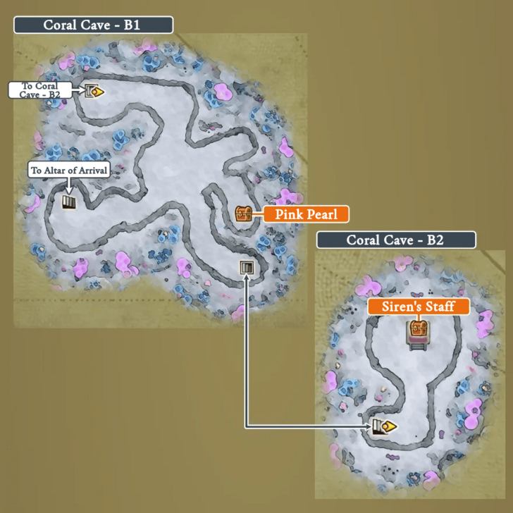 Coral Cave Past map 3