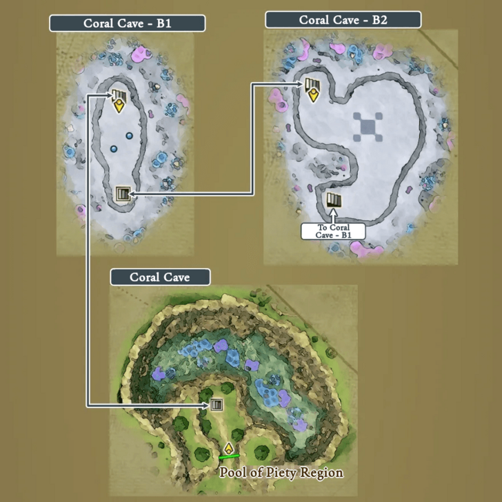 Coral Cave Past map 2
