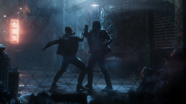 john wick alleyway fight