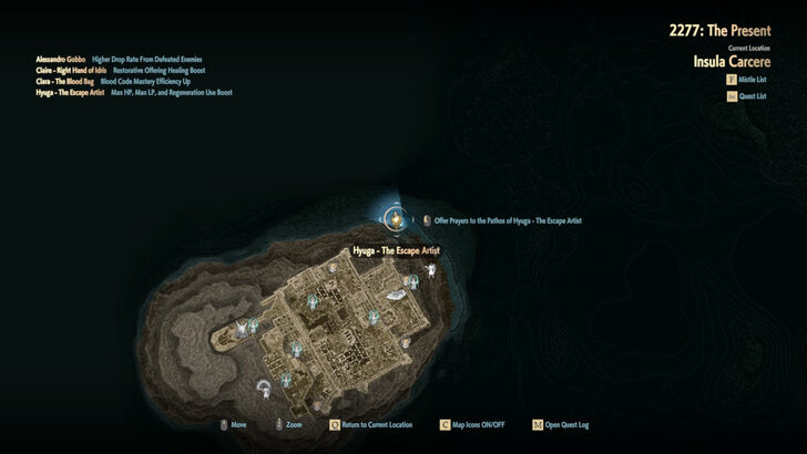 Hyuga - The Escape Artist Map