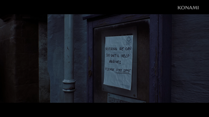 silent hill townfall sign posted on door