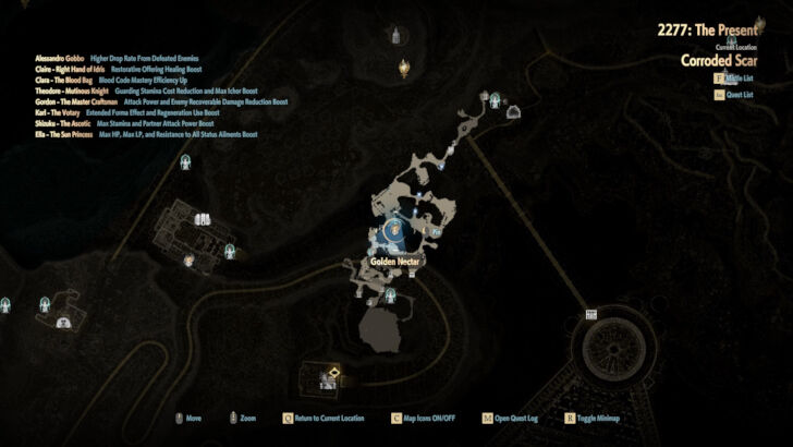 Golden Nectar 25 Map