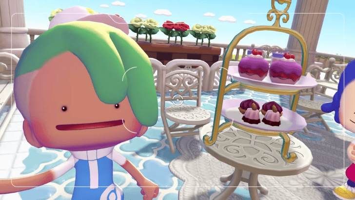 Pokemon Pokopia selfie with deserts