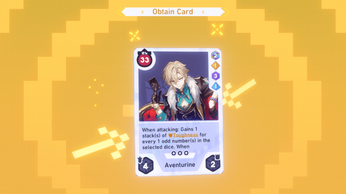 HSR - Legend of the Cosmicon Collective Aventurine Card Reward