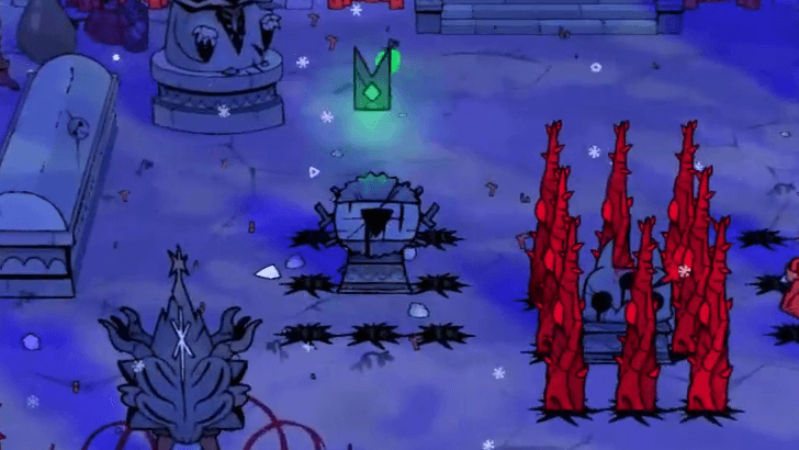 Place the Green Crown on the Leshy Effigy