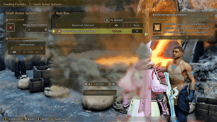 Smelt Ores and Armor Spheres