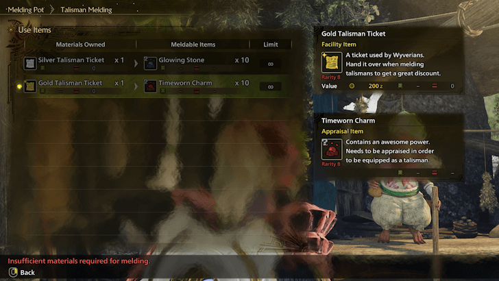 Gold Talisman Tickets For Timeworn Charms