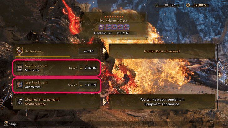 Mizutsune and Quematrice Gold Crowns