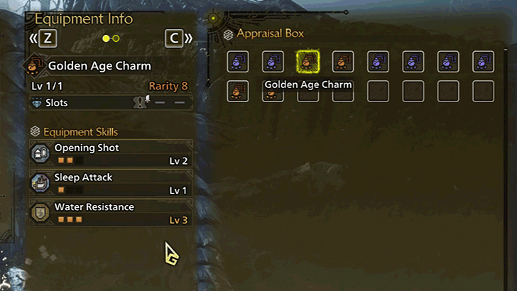 Timeworn Charm Results