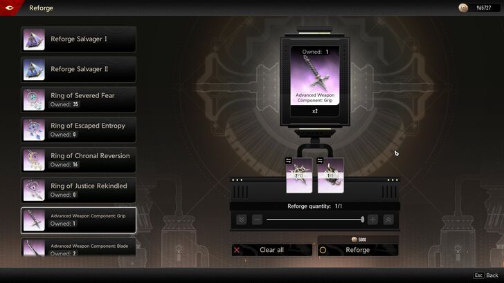 Reforging Materials instead of Forging