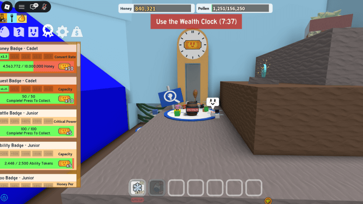 Bee Swarm Simulator - How to Check Badges 2