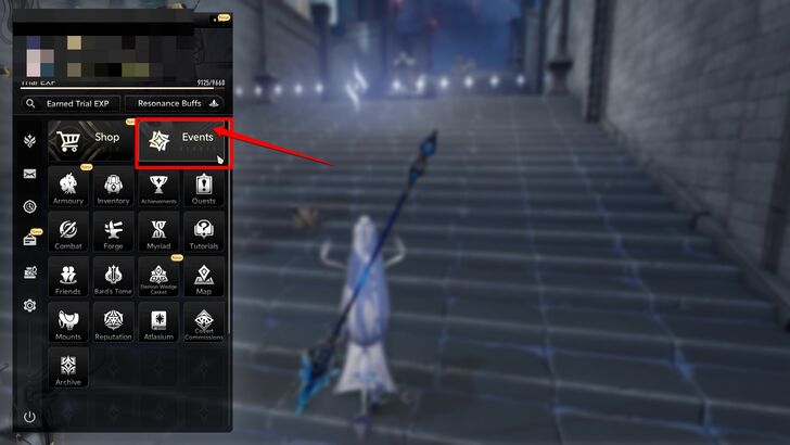 Events Page Menu DNA