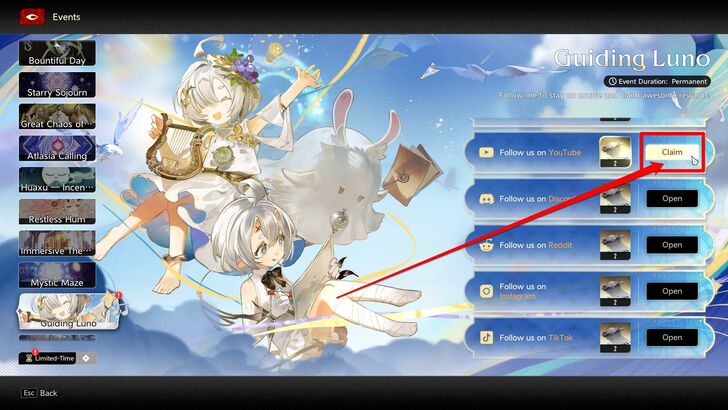 claim rewards guiding luno