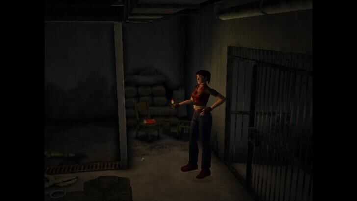 Resident Evil Code Veronica Claire Gameplay Standing