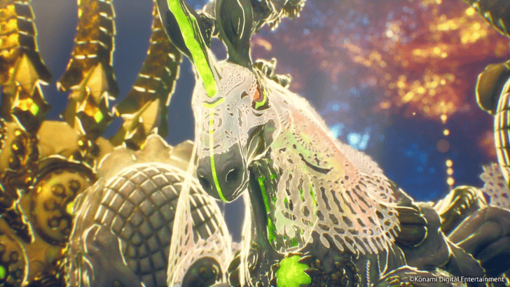 Rev. NOiR horse creature with green and veil