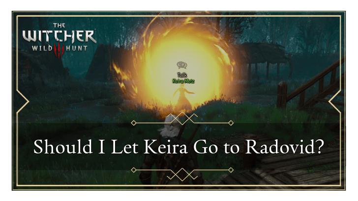 The Witcher 3 Wild Hunt - Should I Let Keira Go to Radovid