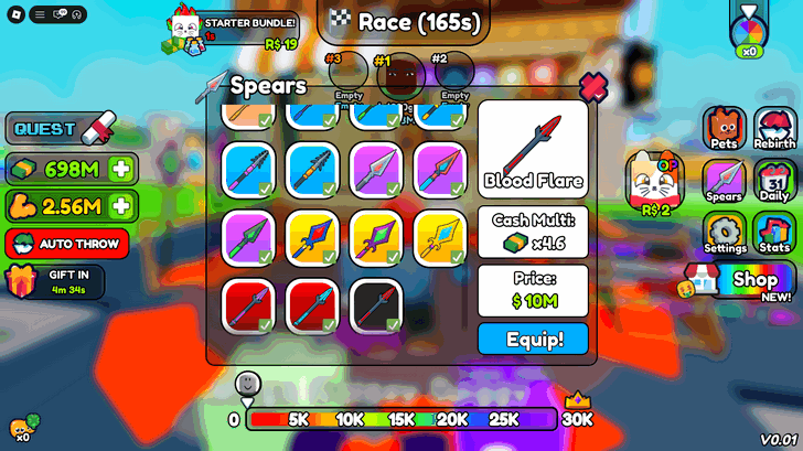 Spear Training Buy Spear and Pets