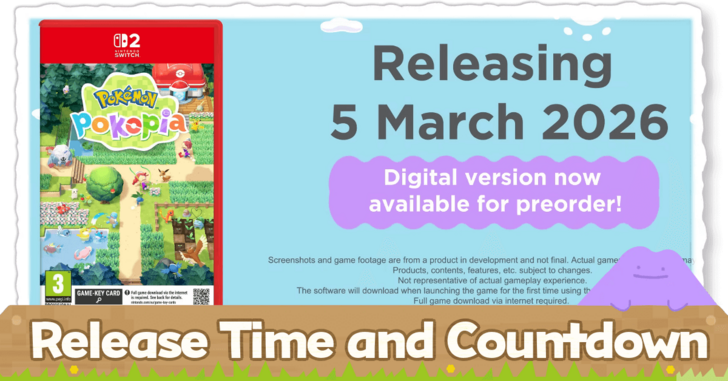 Pokemon Pokopia - Release Time and Countdown