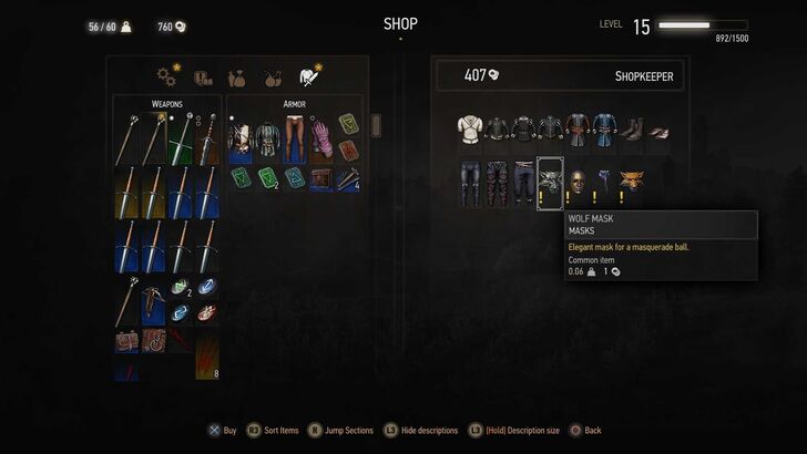 A Matter of Life and Death Mask Options