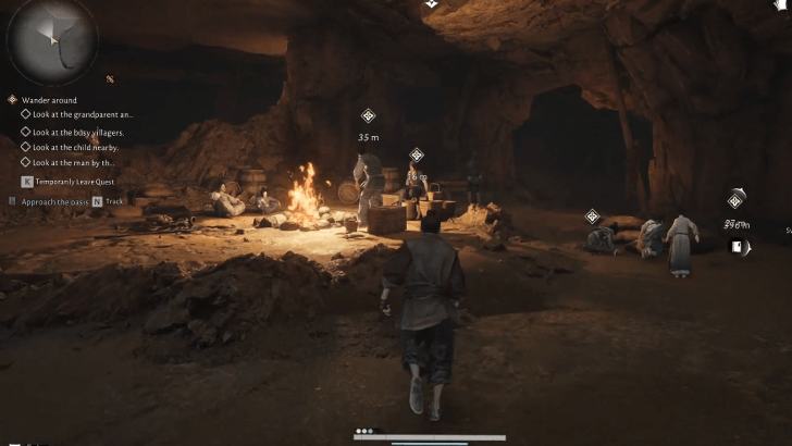 Speak with Any of the Wanderers