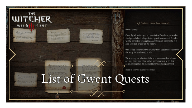 List of Gwent Quests