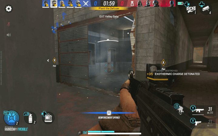 Breached Reinforced Wall