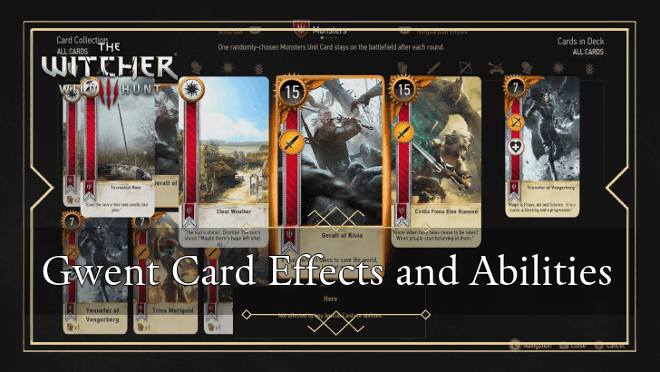 List of Gwent Card Effects and Abilities