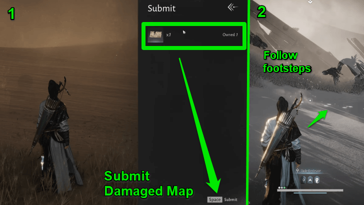 Give the Damaged Map to Old Man