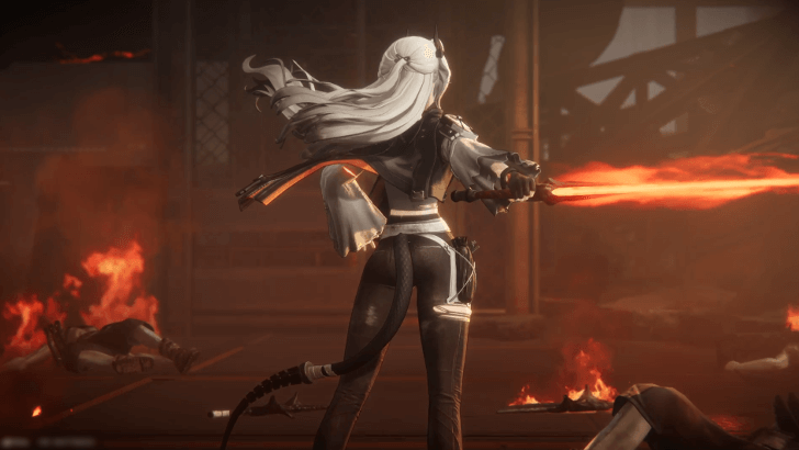 Lycia Wields Fire and a Sword