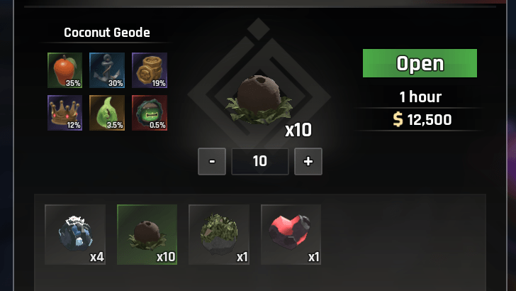 How to Get Coconut Geode