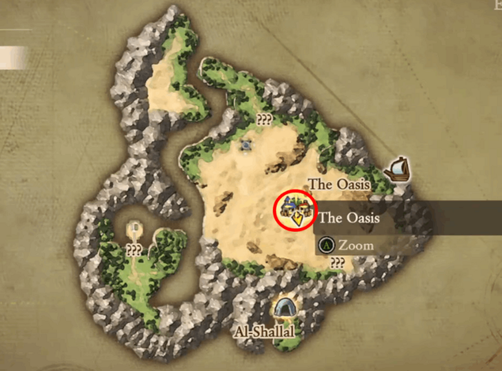The Oasis Map Location