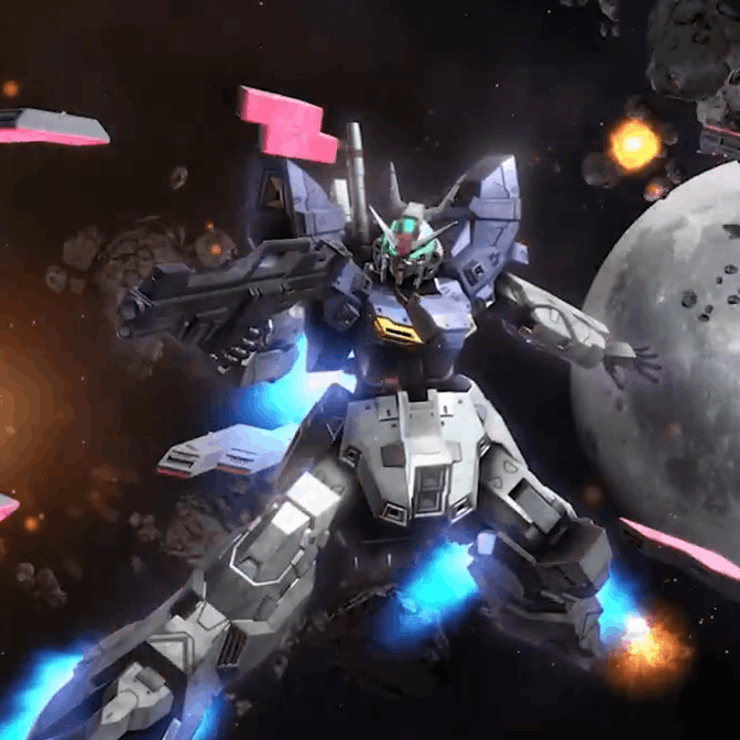 Mobile Suit Gundam U.C. Engage - Moon Gundam (Blue) Icon