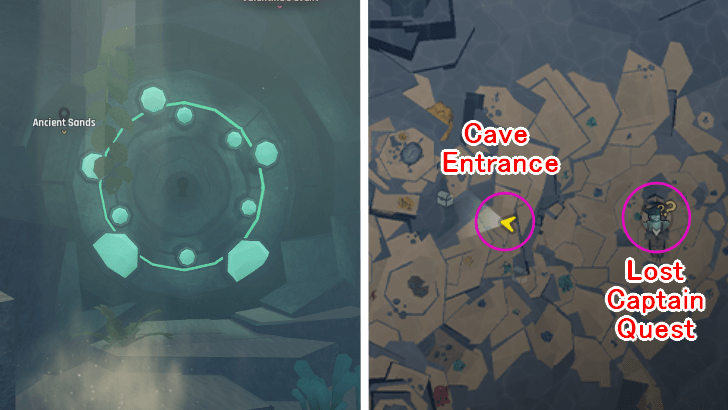 How to Use - Angler Cave Map Location with Lost Captain