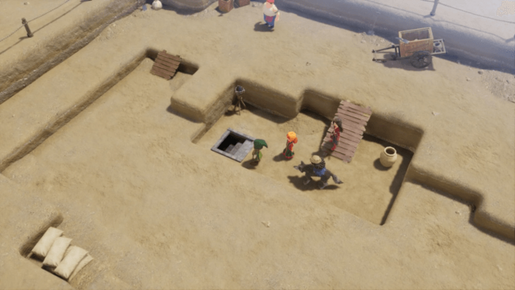 stairs to Dig Site - Underground