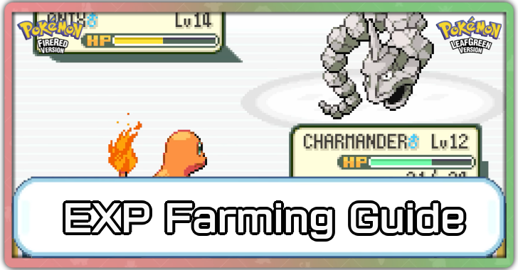 Pokemon FRLG - EXP Farming Guide - How to Level Up Fast