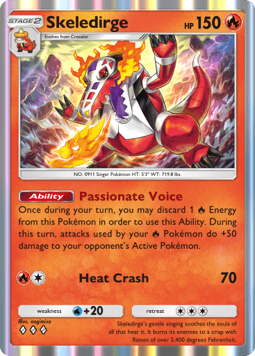 Pokemon TCG Pocket - B2a 018 Skeledirge