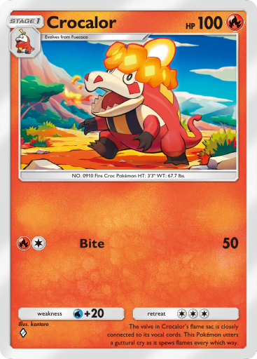 Pokemon TCG Pocket - B2a 017 Crocalor