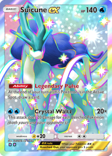 Pokemon TCG Pocket - B2a 127 Suicune ex