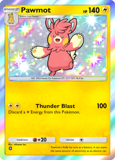 Pokemon TCG Pocket - B2a 121 Pawmot