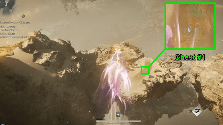 Take Chest #1 on Second Floating Landmass