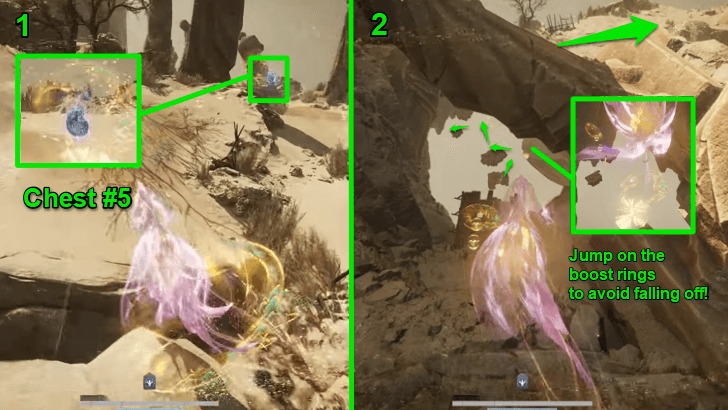 Chest #5 and Crossing the Floating Wooden Planks