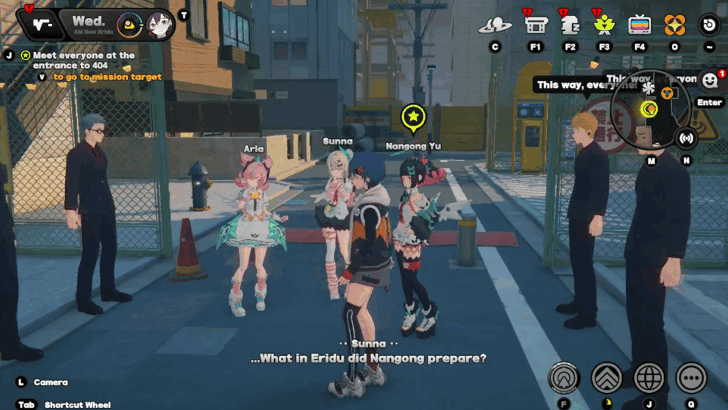 Meet everyone at the entrance of 404