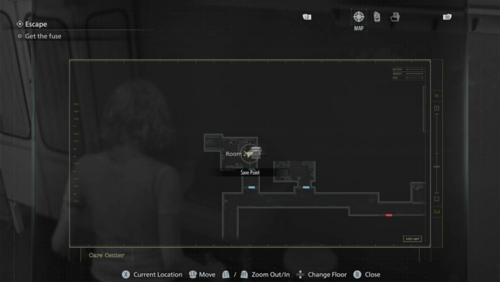 Care Center Room 201 Save Map