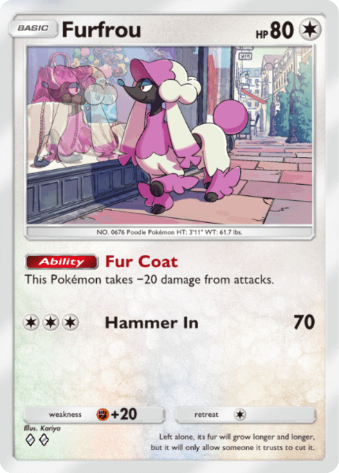 Pokemon TCG Pocket - B2 141 Furfrou