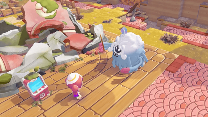 Pokemon Pokopia - Meeting Professor Tangrowth