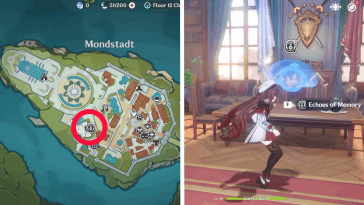 Echoes of Memory Event Location