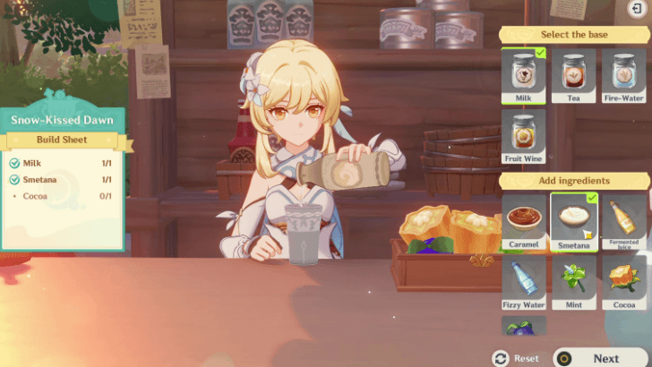 Genshin - Chat Over Fine Drink Gameplay 1